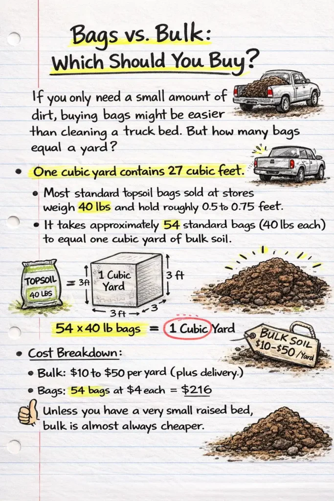 How Much Does a Yard of Dirt Weigh? 5 bags of dirt weight