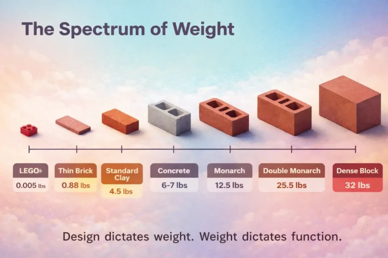 How Much Does a Brick Weigh? (Compare Brick Types Before You Buy) 4 spectrum of weight of bricks