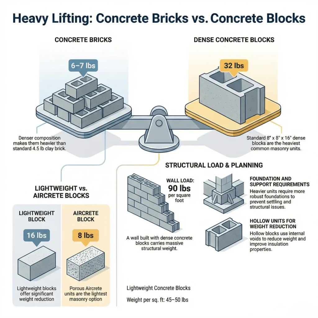 How Much Does a Brick Weigh? (Compare Brick Types Before You Buy) 5 brick vs block