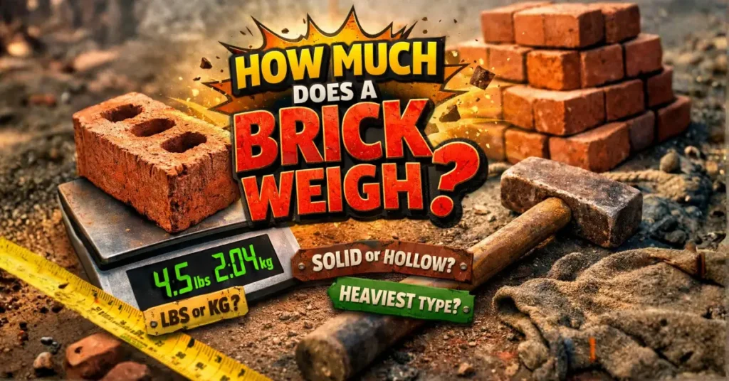 How Much Does a Brick Weigh? (Compare Brick Types Before You Buy) 7 how much does a brick weigh?