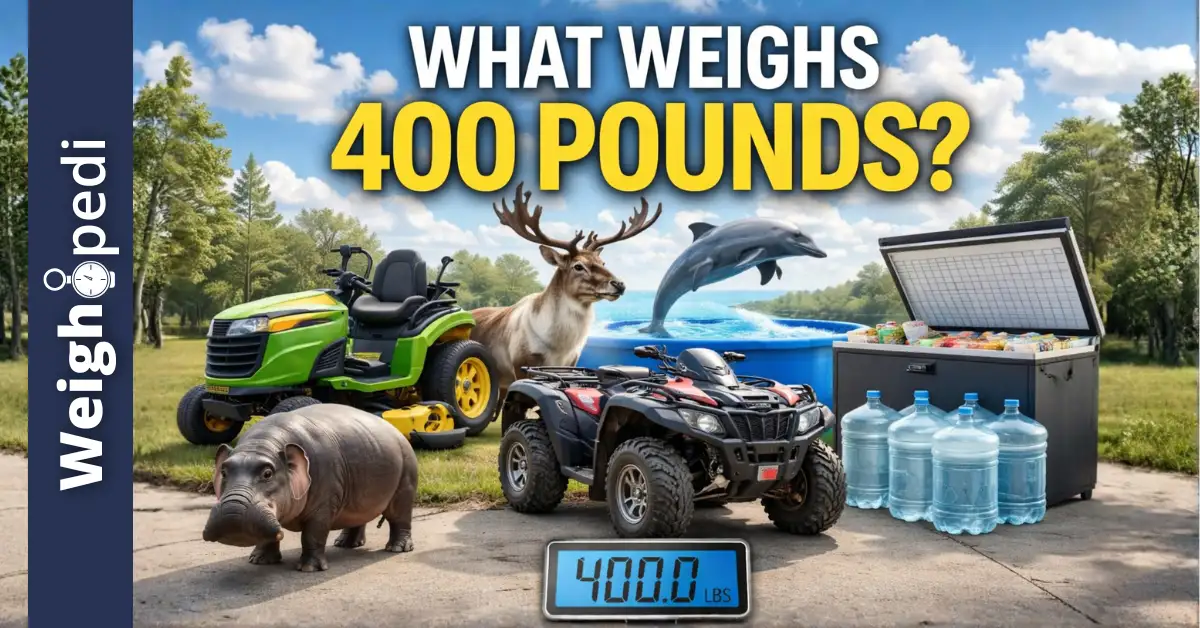 What Weighs 400 Pounds? Things That Weigh 400 Lbs 2 what weighs 400 pounds