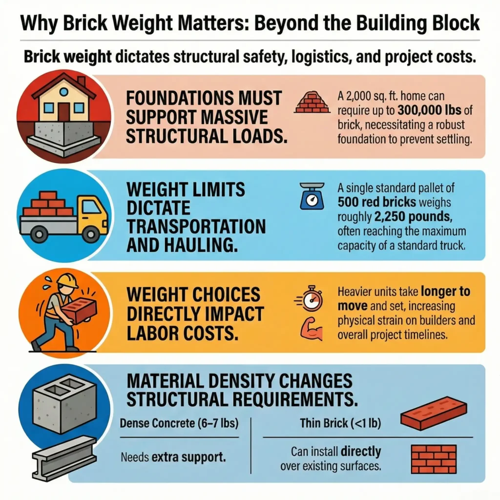 How Much Does a Brick Weigh? (Compare Brick Types Before You Buy) 8 why brick matters