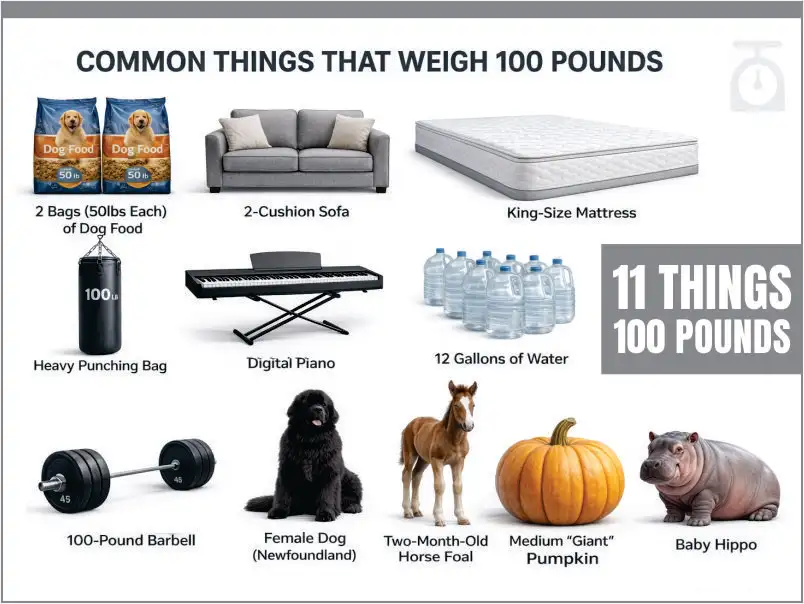 How Heavy is 100 lbs? 11 Common Things That Weigh 100 Pounds 2 common things that weigh 100 pounds