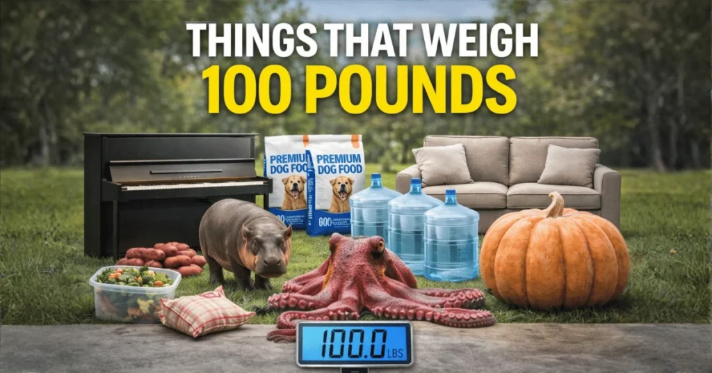 How Heavy is 100 lbs? 11 Common Things That Weigh 100 Pounds 5 things weighing 100 pounds or lbs