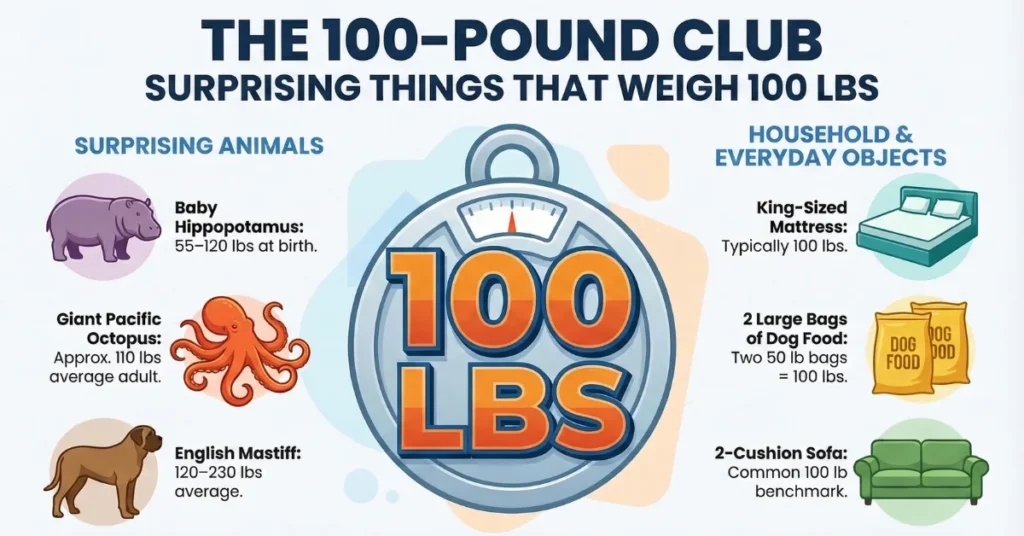 How Heavy is 100 lbs? 11 Common Things That Weigh 100 Pounds 1 what weighs 100 pounds