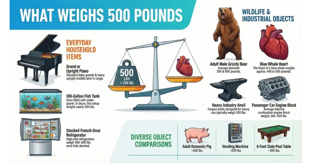 How Much is 500 lb? Common Things That Weigh 500 Pounds 4 what weighs 500 lbs