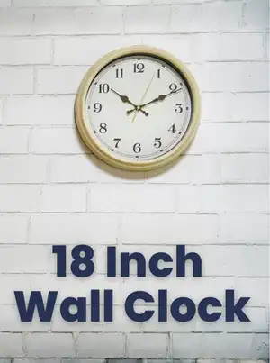 18 inch wall clock 5 pounds